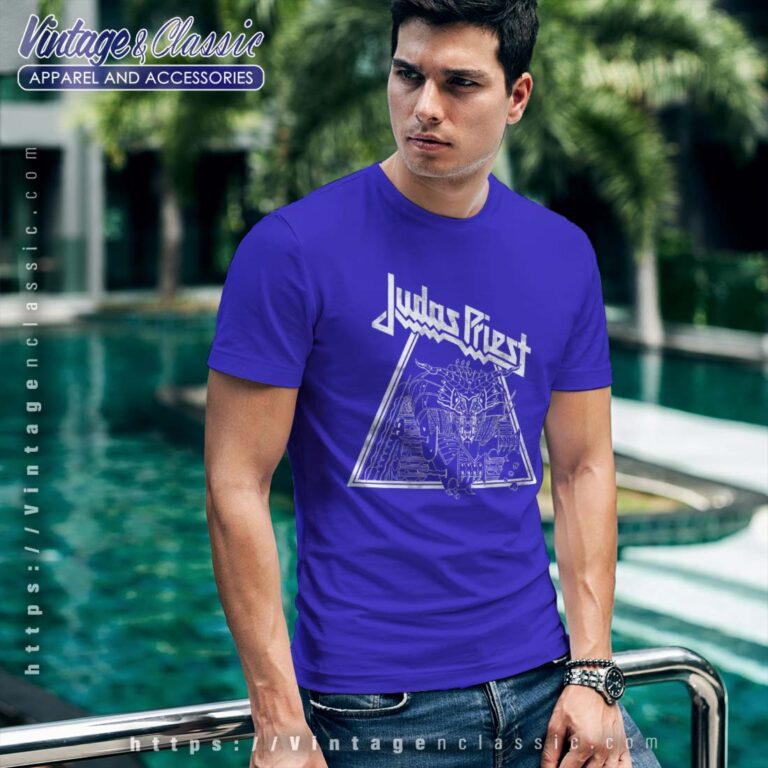 Judas Priest Wireframe Defenders Tshirt Judas Priest Wireframe Defenders Tshirt