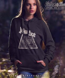 Judas Priest Wireframe Defenders Women Hoodie