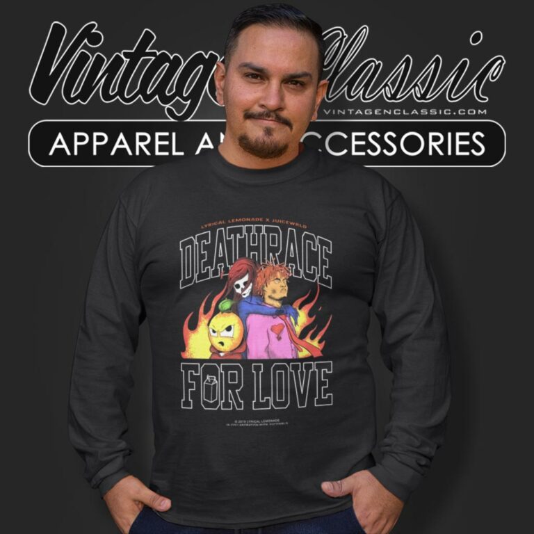 Juice Wrld X Lyrical Lemonade Shirt Death Race For Love Long Sleeve Tee Juice Wrld X Lyrical Lemonade Shirt Death Race For Love Long Sleeve Tee