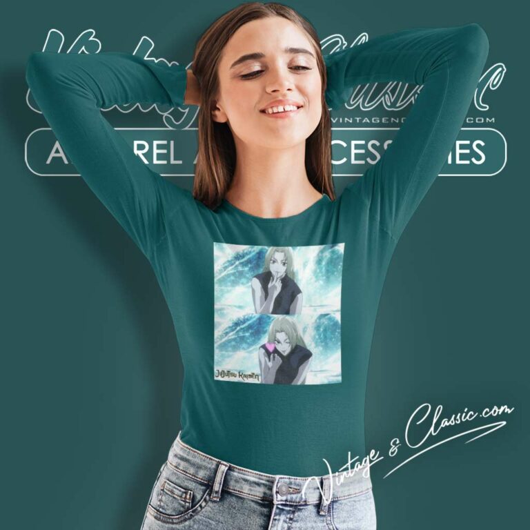 Jujutsu Kaisen Shirt Yuki Tsukumo Long Sleeve Tee Jujutsu Kaisen Shirt Yuki Tsukumo Long Sleeve Tee