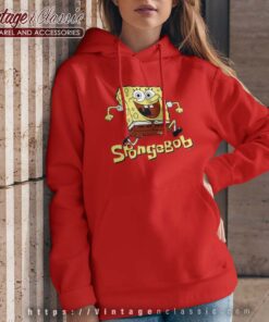 Jumping SpongeBob Squarepants Hoodie Women