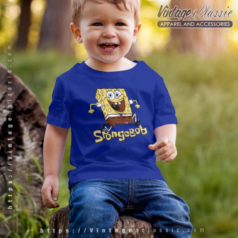 Jumping SpongeBob Squarepants Tshirt Kid Jumping SpongeBob Squarepants Tshirt Kid