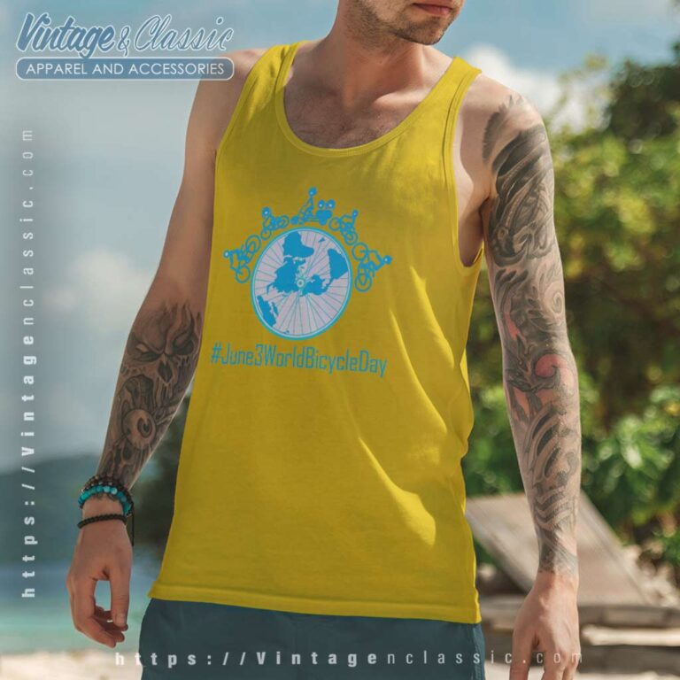 June 3rd World Bicycle Day Tank Top Racerback June 3rd World Bicycle Day Tank Top Racerback