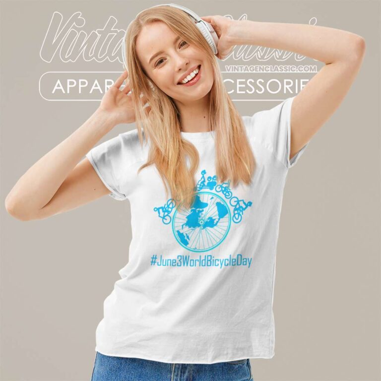 June 3rd World Bicycle Day Women TShirt June 3rd World Bicycle Day Women TShirt