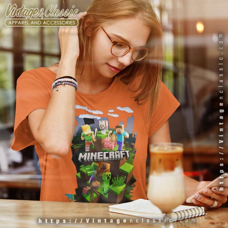 Juniors Minecraft Explore Team Women TShirt Juniors Minecraft Explore Team Women TShirt