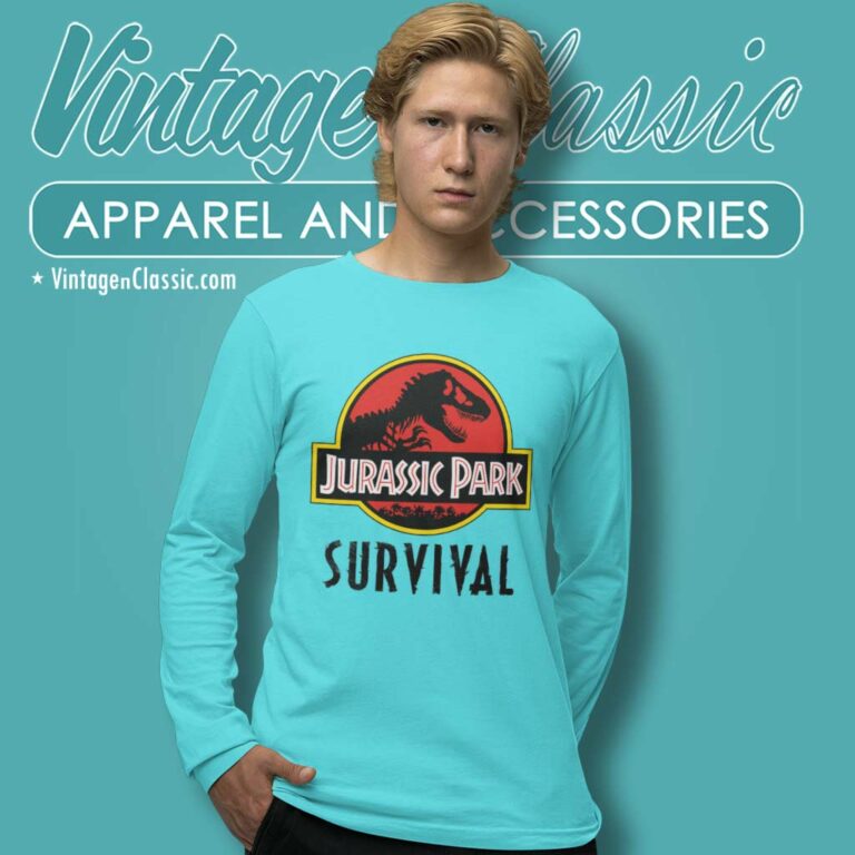 Jurassic Park Survival Game Shirt The Game Awards Long Sleeve Tee Jurassic Park Survival Game Shirt The Game Awards Long Sleeve Tee