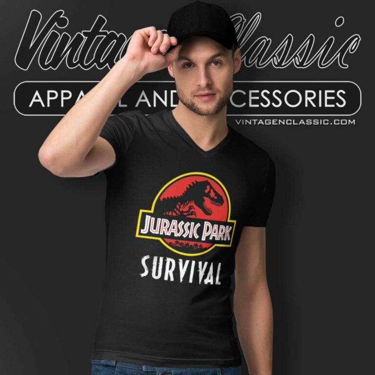 Jurassic Park Survival Game Shirt The Game Awards V Neck TShirt Jurassic Park Survival Game Shirt The Game Awards V Neck TShirt