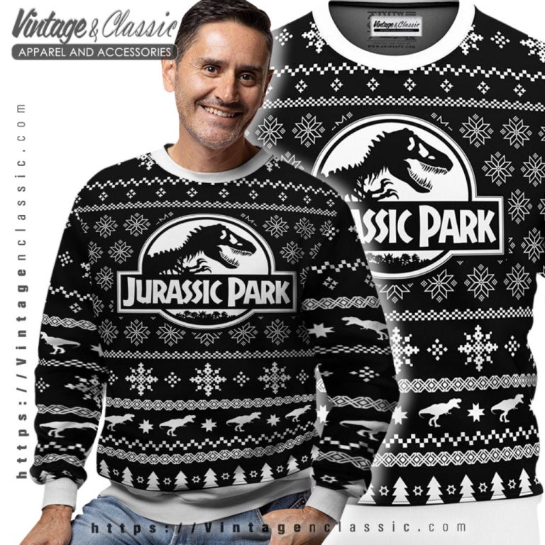 Jurassic Park Xmas Ugly Christmas Sweater Men Ugly Sweater Jurassic Park Xmas Ugly Christmas Sweater Men Ugly Sweater