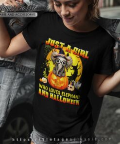 Just A Girl Who Loves Elephants Halloween Women TShirt