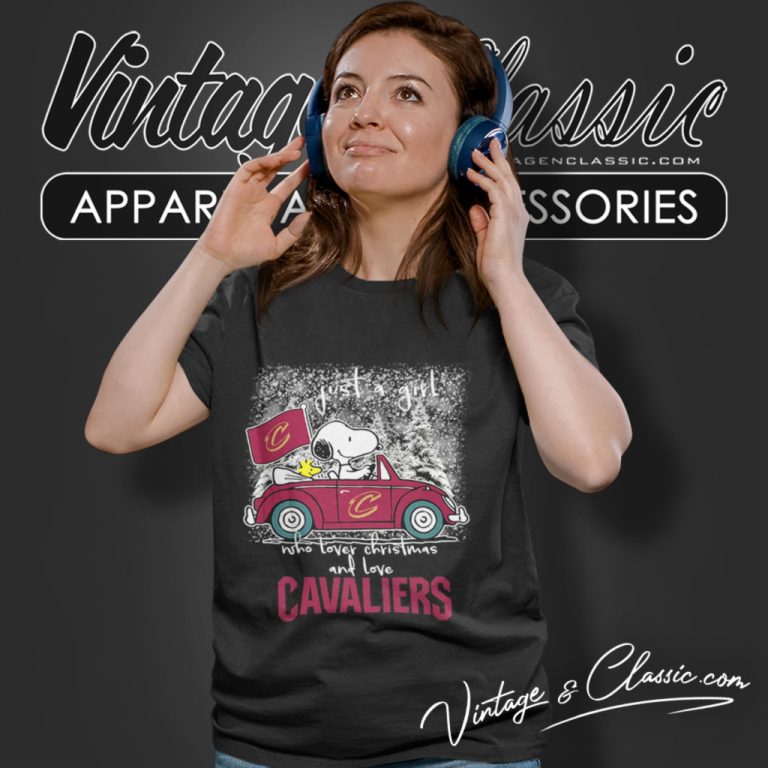 Just A Girl Who Lover Christmas And Love Cleveland Cavaliers Women T Shirt Just A Girl Who Lover Christmas And Love Cleveland Cavaliers Women T Shirt