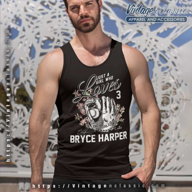 Just A Girl Who Loves Bryce Harper Tank Top Racerback Just A Girl Who Loves Bryce Harper Tank Top Racerback