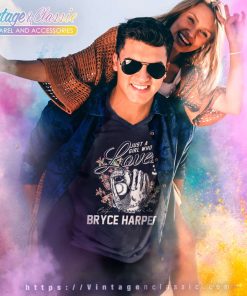 Just A Girl Who Loves Bryce Harper V Neck TShirt