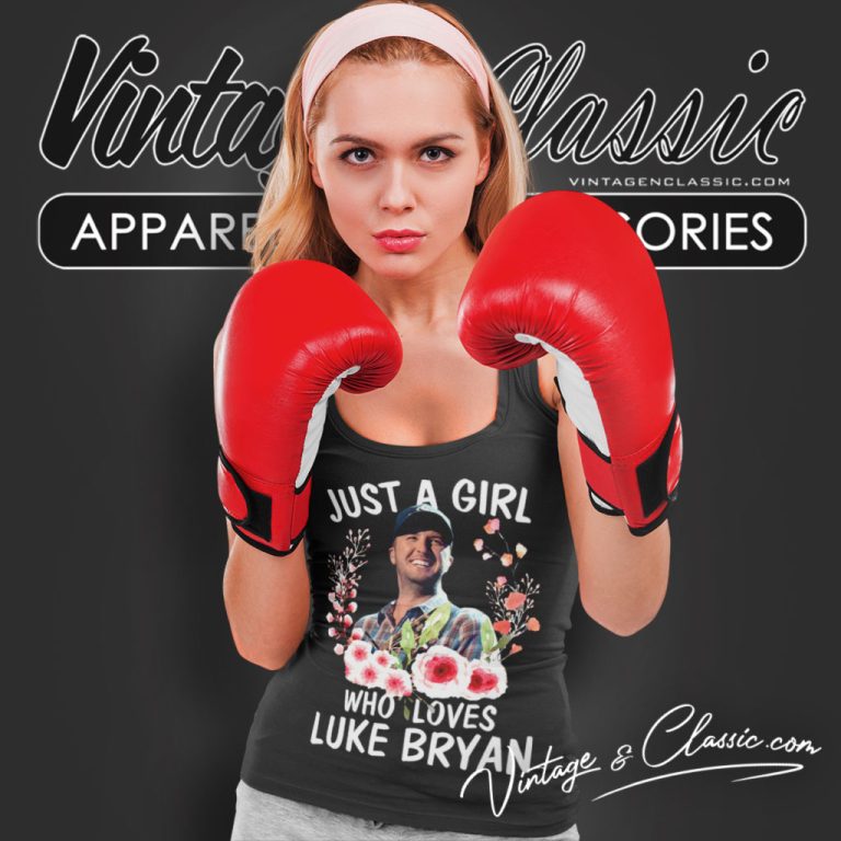 Just A Girl Who Loves Luke Bryan Tank Top Racerback Just A Girl Who Loves Luke Bryan Tank Top Racerback