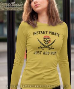Just Add Rum Funny Long Sleeve Tee