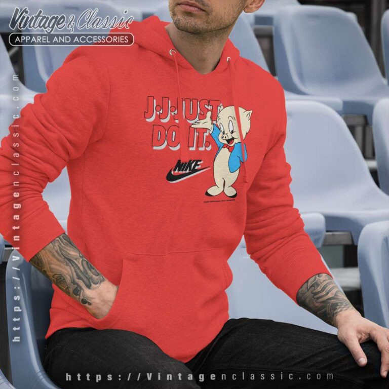 Just Do It Porky Pig Looney Tunes Hoodie Just Do It Porky Pig Looney Tunes Hoodie