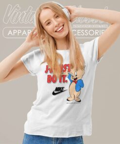 Just Do It Porky Pig Looney Tunes Women TShirt