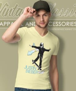 Justin Bieber Skate V Neck TShirt