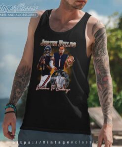 Justin Fields Chicago Bears Tank Top Racerback
