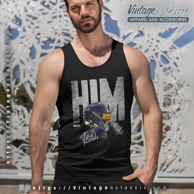 Justin Fields Shirt Him Justin Fields Chicago Bears Signature Tank Top Racerback Justin Fields Shirt Him Justin Fields Chicago Bears Signature Tank Top Racerback