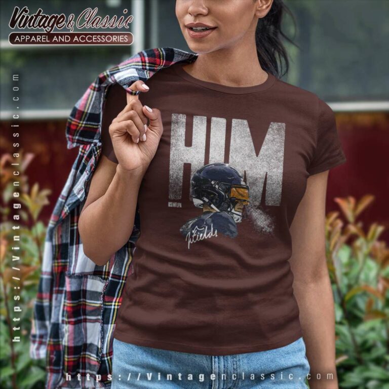 Justin Fields Shirt Him Justin Fields Chicago Bears Signature Women TShirt Justin Fields Shirt Him Justin Fields Chicago Bears Signature Women TShirt