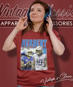 Justin Herbert Los Angeles Chargers NFL Women T Shirt