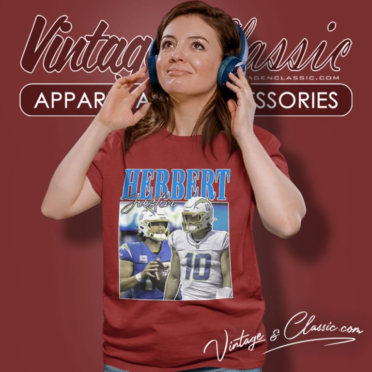 Justin Herbert Los Angeles Chargers NFL Women T Shirt Justin Herbert Los Angeles Chargers NFL Women T Shirt