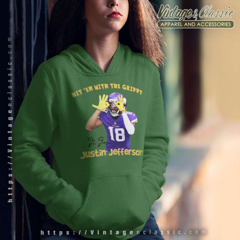 Justin Jefferson Griddy Dance Minnesota Vikings Hoodie Justin Jefferson Griddy Dance Minnesota Vikings Hoodie