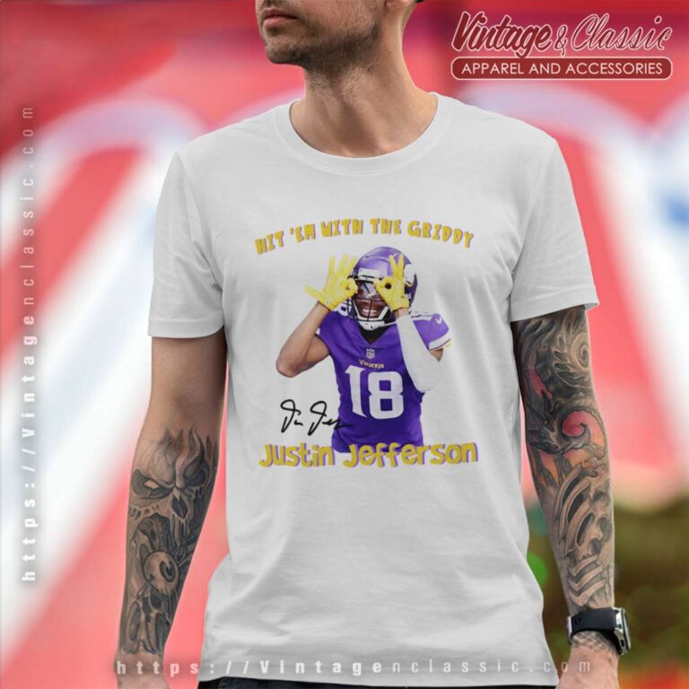 Justin Jefferson Griddy Dance Minnesota Vikings T Shirt Justin Jefferson Griddy Dance Minnesota Vikings T Shirt