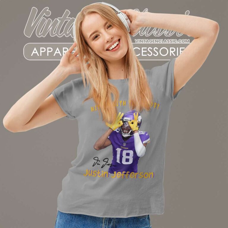 Justin Jefferson Griddy Dance Minnesota Vikings Women TShirt Justin Jefferson Griddy Dance Minnesota Vikings Women TShirt