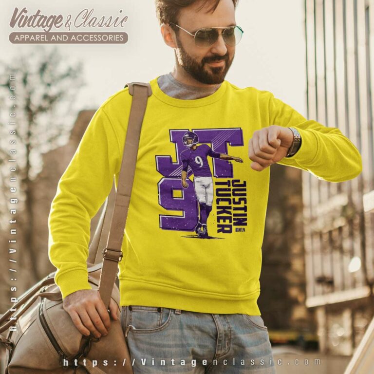 Justin Tucker Baltimore Football Sweatshirt Justin Tucker Baltimore Football Sweatshirt