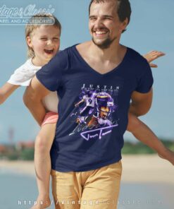 Justin Tucker Nfl Art V Neck TShirt