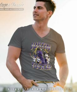Justin Tucker Ravens V Neck TShirt