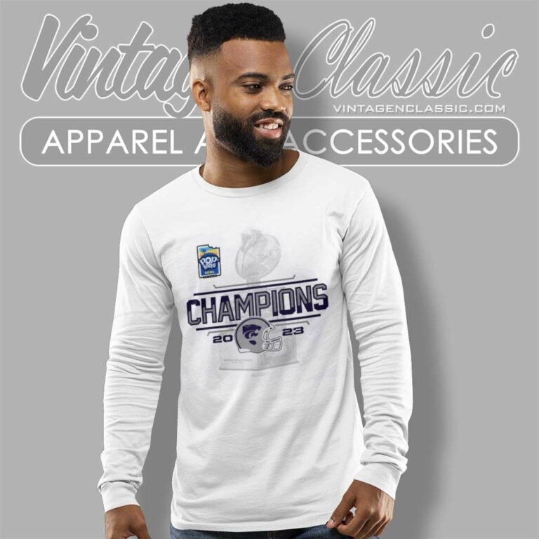 K State Wildcats 2023 Poptart Bowl Champions Long Sleeve Tee K State Wildcats 2023 Poptart Bowl Champions Long Sleeve Tee