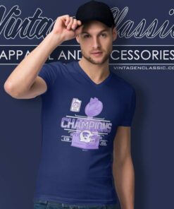 K State Wildcats Pop Tarts Bowl Champions 28 19 Nc State Score V Neck TShirt
