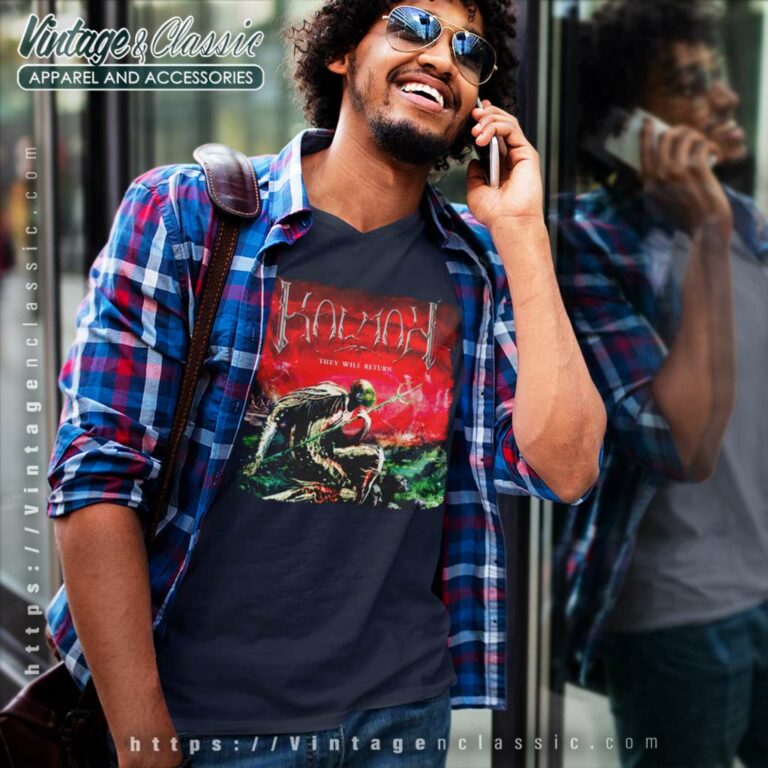 Kalmah Shirt They Will Return V Neck TShirt Kalmah Shirt They Will Return V Neck TShirt