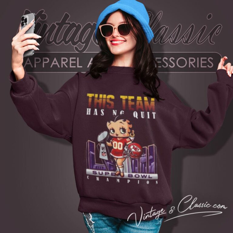 Kansas City Chiefs 2024 Super Bowl Lviii Betty Boop Sweatshirt Kansas City Chiefs 2024 Super Bowl Lviii Betty Boop Sweatshirt
