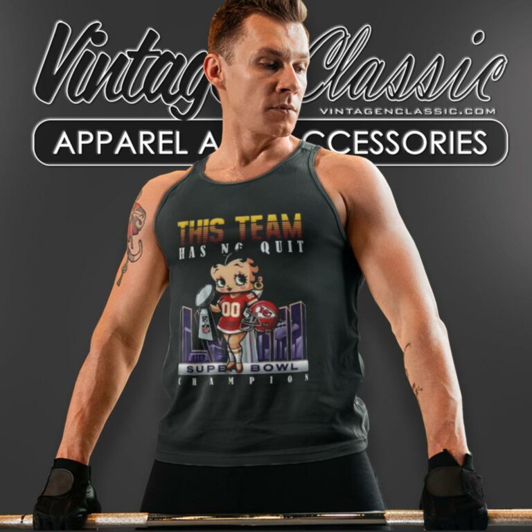 Kansas City Chiefs 2024 Super Bowl Lviii Betty Boop Tank Top Racerback Kansas City Chiefs 2024 Super Bowl Lviii Betty Boop Tank Top Racerback