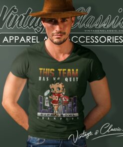 Kansas City Chiefs 2024 Super Bowl Lviii Betty Boop V Neck TShirt