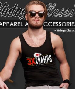 Kansas City Chiefs 3x Champions Iv Liv Lvii Tank Top Racerback