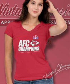 Kansas City Chiefs Afc Champions V Neck TShirt