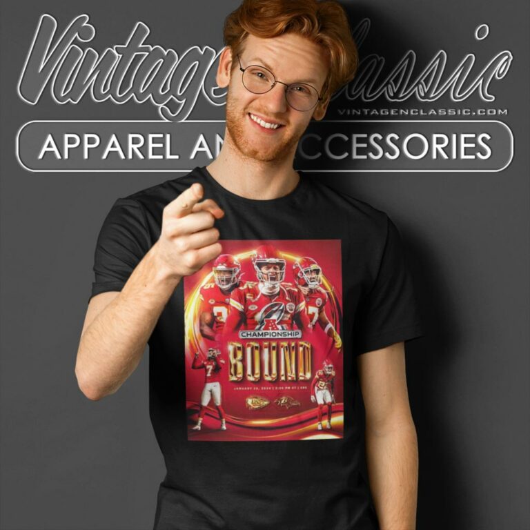 Kansas City Chiefs Afc Championship 2024 Bound Versus Baltimore Ravens T Shirt Kansas City Chiefs Afc Championship 2024 Bound Versus Baltimore Ravens T Shirt