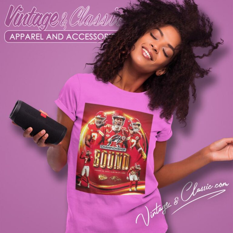 Kansas City Chiefs Afc Championship 2024 Bound Versus Baltimore Ravens Women T Shirt Kansas City Chiefs Afc Championship 2024 Bound Versus Baltimore Ravens Women T Shirt