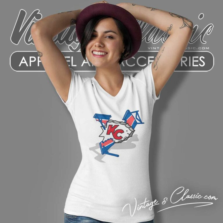 Kansas City Chiefs Afc Championship Match V Neck TShirt Kansas City Chiefs Afc Championship Match V Neck TShirt