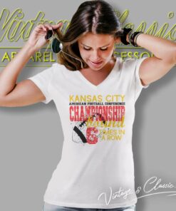 Kansas City Chiefs Afc Championship V Neck TShirt