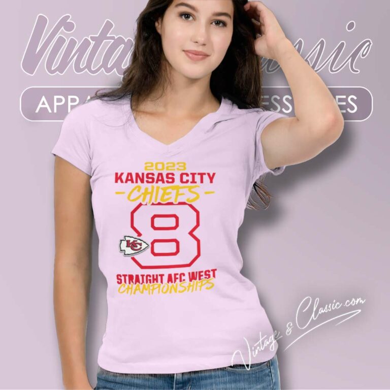 Kansas City Chiefs Afc West Champions V Neck TShirt Kansas City Chiefs Afc West Champions V Neck TShirt