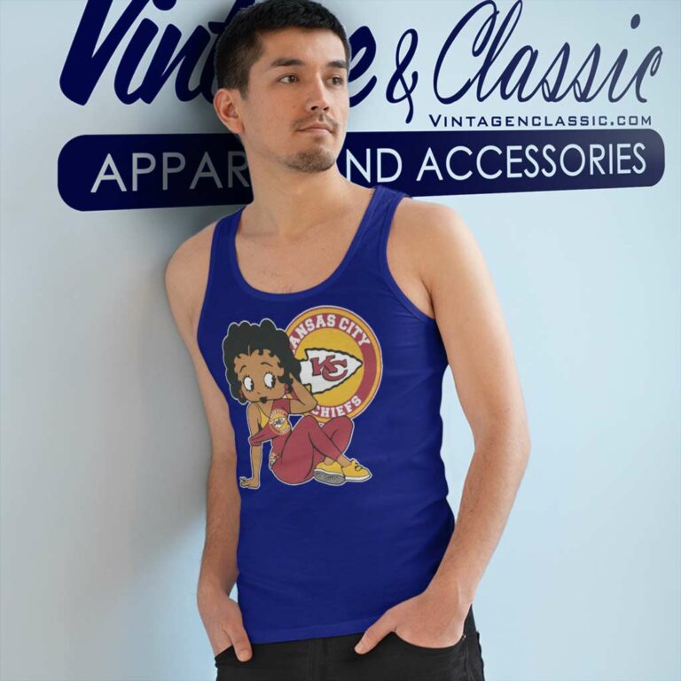 Kansas City Chiefs Betty Boop Tank Top Racerback Kansas City Chiefs Betty Boop Tank Top Racerback