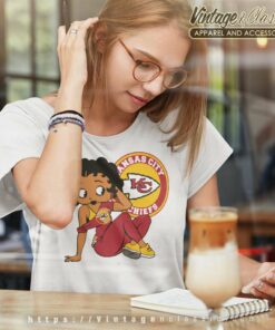 Kansas City Chiefs Betty Boop Women TShirt