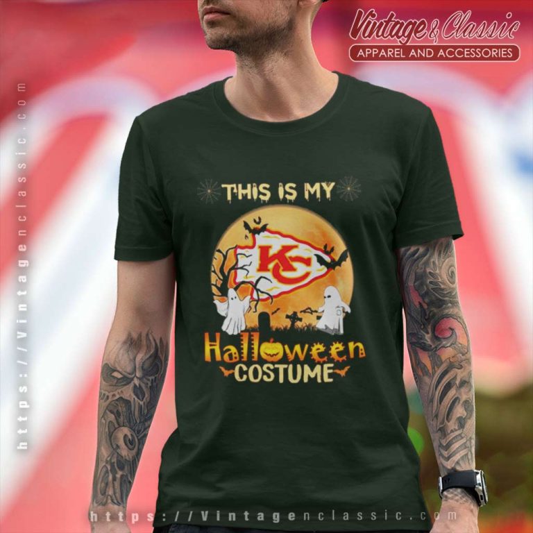 Kansas City Chiefs Boos This Is My Halloween Costume Moon T Shirt Kansas City Chiefs Boos This Is My Halloween Costume Moon T Shirt