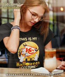 Kansas City Chiefs Boos This Is My Halloween Costume Moon Women TShirt
