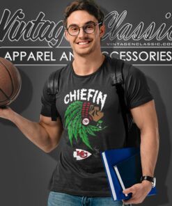 Kansas City Chiefs Chiefin Weed Smoking Indian T Shirt